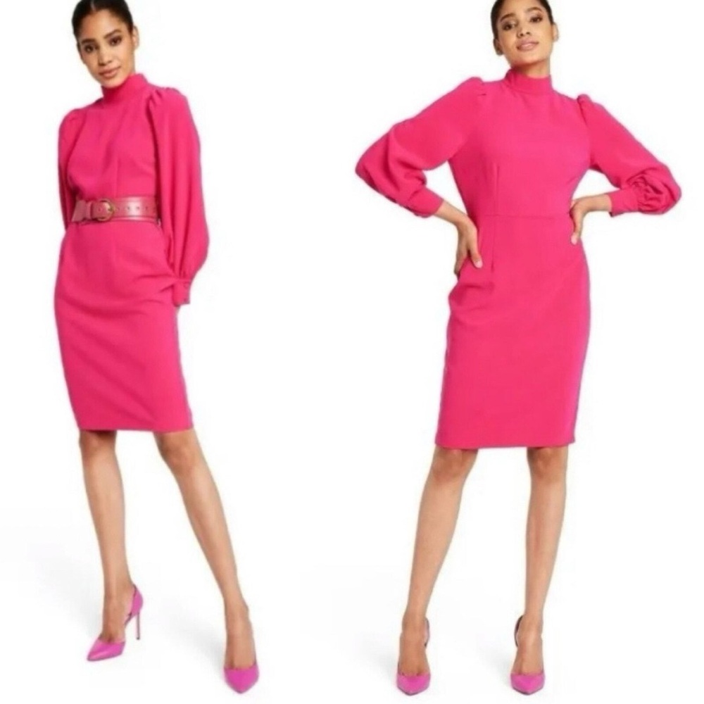 Sergio Hudson x Target! Women's Balloon Sleeve Midi Dress Pink